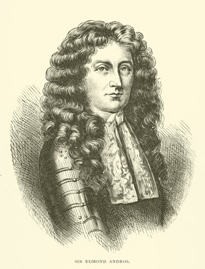 Sir Edmund Andros, gobernador colonial inglés en América del Norte de American School